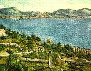Paul Cezanne havet vid l'estaque oil painting on canvas
